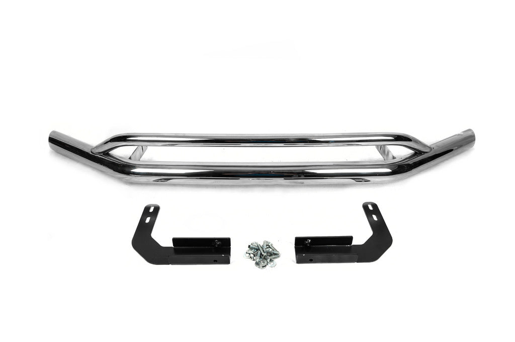 Front mustache double Vegas 2016-2021 (stainless steel) for Volkswagen Amarok 2010-2022 - image 1