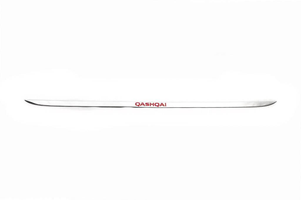 The edge of the trunk with the inscription (Libao, stainless steel) for Nissan Qashqai 2014-2021 - Reelken Auto