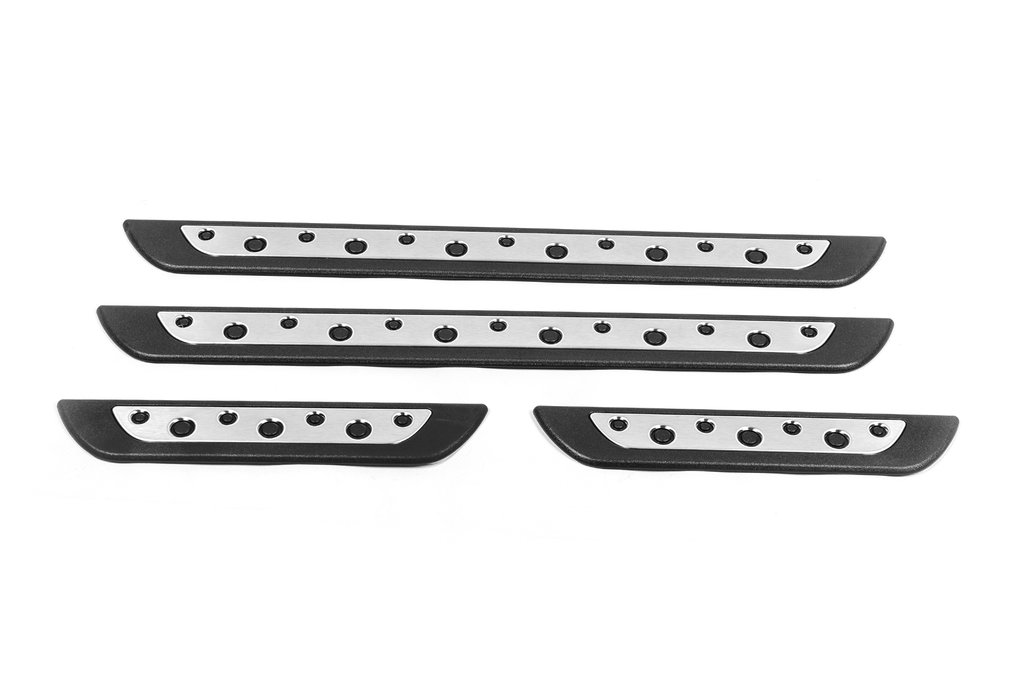 Door sill protectors (Dotline, 4 pcs, stainless steel) - image 3
