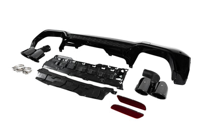 Rear diffuser with exhaust tips (for F97/M-Sport 2022-2024) for BMW X3 G01 2018- - image 2