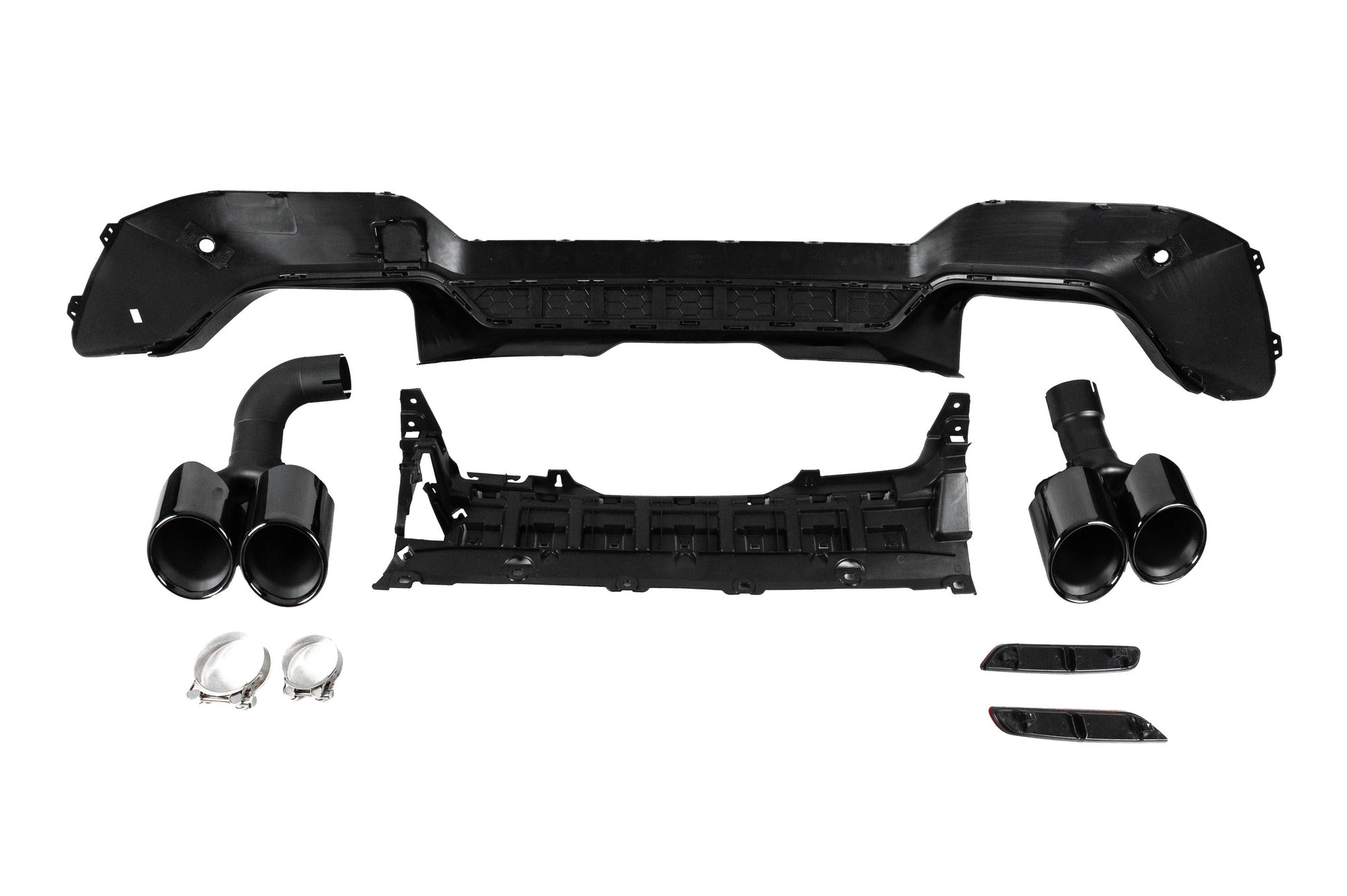 Rear diffuser with exhaust tips (for F97/M-Sport 2022-2024) for BMW X3 G01 2018- - image 4