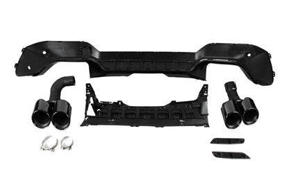 Rear diffuser with exhaust tips (for F97/M-Sport 2022-2024) for BMW X3 G01 2018- - image 4
