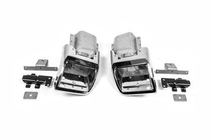Autobiography nozzles (2 pcs., stainless steel) for Range Rover III L322 2002-2012 - Reelken Auto