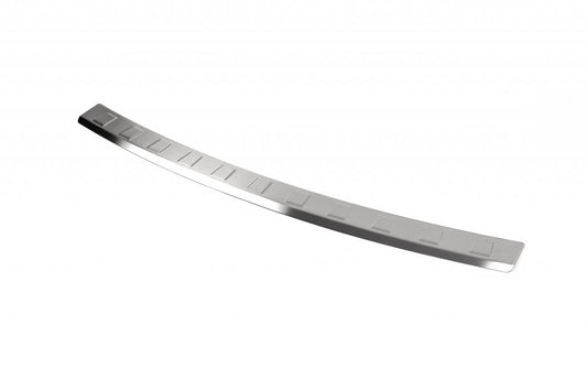 Rear bumper protector (SW, matte, stainless steel) for Mercedes C-class W204 2007-2015 - image 1