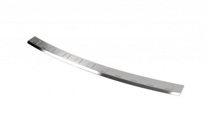 Rear bumper protector (SW, matte, stainless steel) for Mercedes C-class W204 2007-2015 - image 1