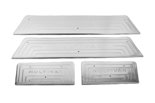 Overlays for internal thresholds (OmsaLine, stainless steel) for Volkswagen T5 Multivan 2003-2010 - image 1
