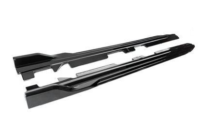 Side Skirt Blades (Black Gloss) for BMW X4 G02 2018- - image 5