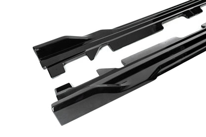 Side Skirt Blades (Black Gloss) for BMW X4 G02 2018- - image 7