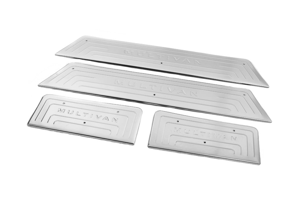 Stainless Steel Door Sill Protectors (OmsaLine) for Volkswagen T5 Multivan 2003-2010 - image 2