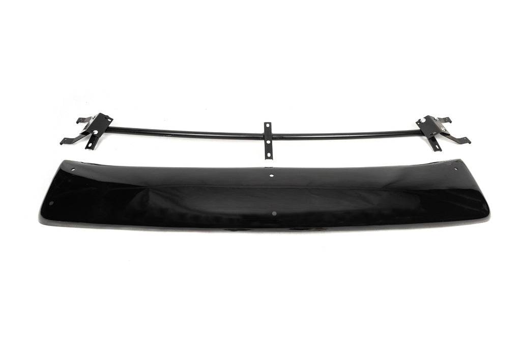 Windshield visor on V1 frame (black gloss, 5mm) for Isuzu D-Max 2011-2019 - Reelken Auto