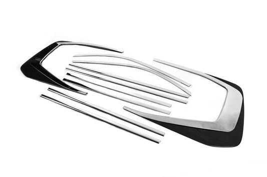Complete edging of windows design LC300 (stainless steel) for Toyota Land Cruiser 200 - Reelken Auto