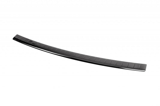 Rear bumper, Black Chrome (2014-2017, stainless steel) for Nissan Qashqai 2014-2021 - Reelken Auto