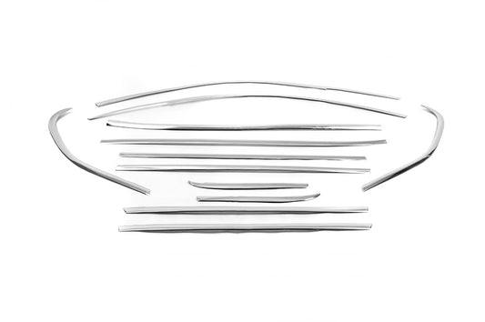 Full Window Trim Stainless Steel Set 12pcs for BMW X1 E-84 2009-2015 - image 2
