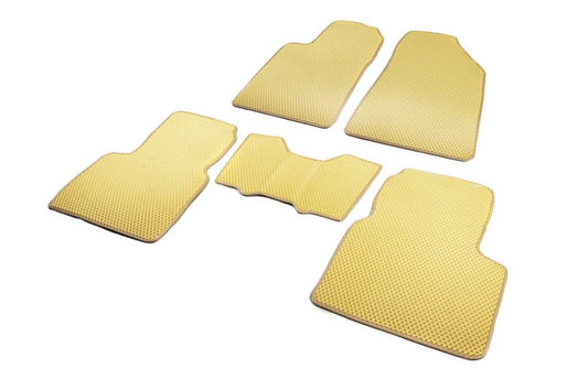 Polyurethane mats (EVA, beige) for Hyundai Grandeur 2005-2011 - Reelken Auto