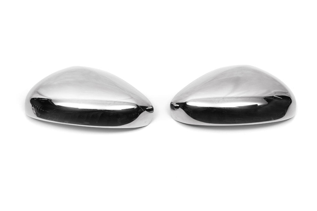 Mirror Covers (2 pcs, Stainless Steel) for Citroen C-4 2010-2018 - image 3
