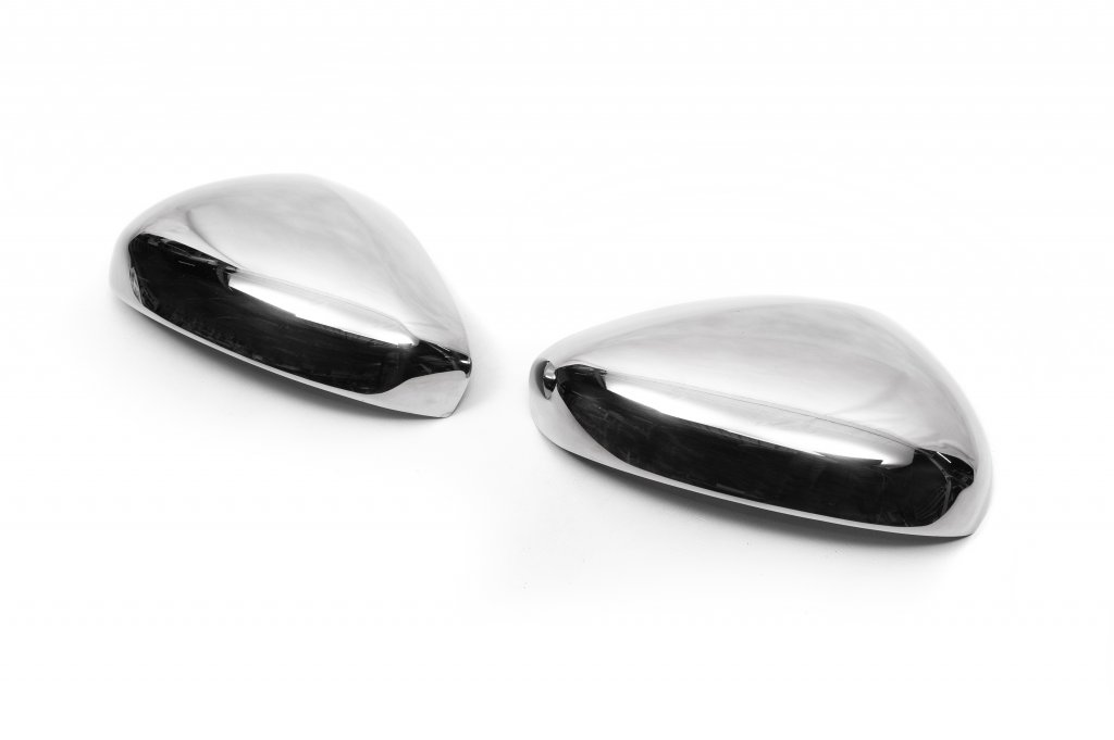 Mirror Covers (2 pcs, Stainless Steel) for Citroen C-4 Picasso 2013-2022 - image 3