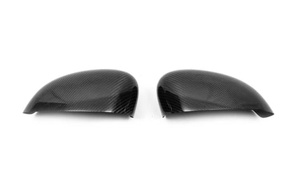 Covers for mirrors 2007-2015 (2 pcs, natural carbon) for Fiat 500/500L - Reelken Auto