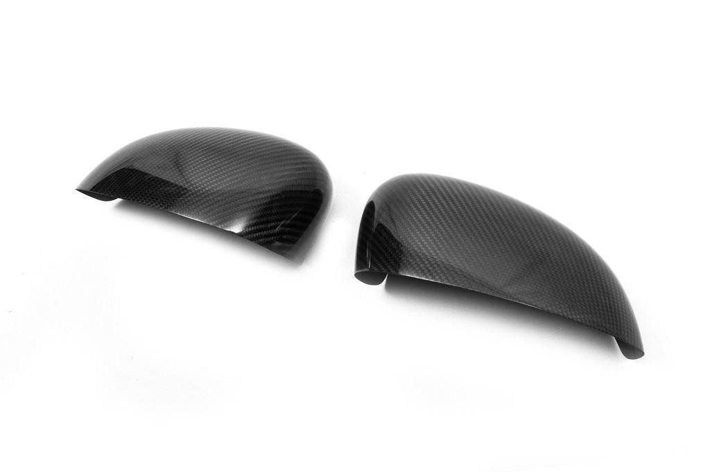 Covers for mirrors 2007-2015 (2 pcs, natural carbon) for Fiat 500/500L - Reelken Auto