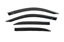 Window deflectors with chrome trim (4 pcs, HIC) for Mercedes GLE W167 2018- - image 1
