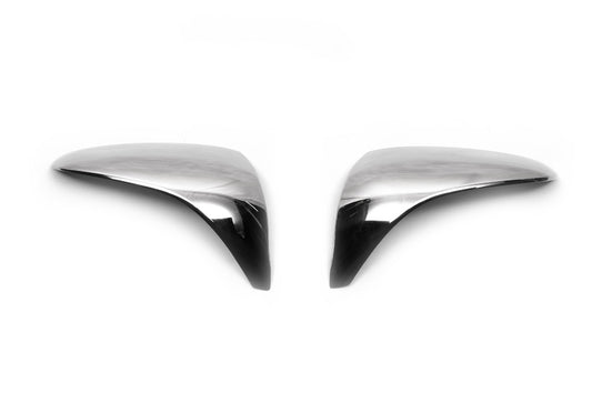 Mirror Covers (2 pcs, Stainless Steel) for Hyundai IX-35 2010-2015 - image 2