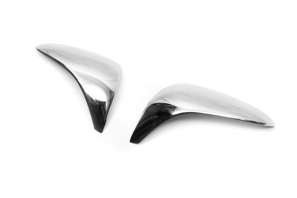 Covers for mirrors (2 pieces, stainless steel.) for Hyundai IX-35 2010-2015 - Reelken Auto