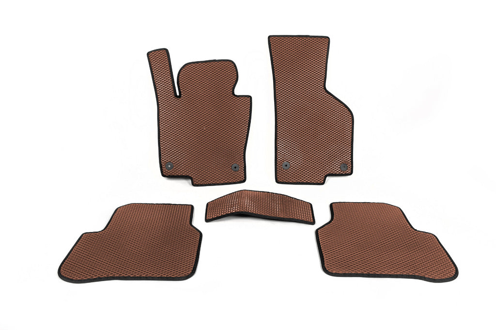 EVA Floor Mats (EU, Brown) for Volkswagen Passat B7 2012-2015 - image 5