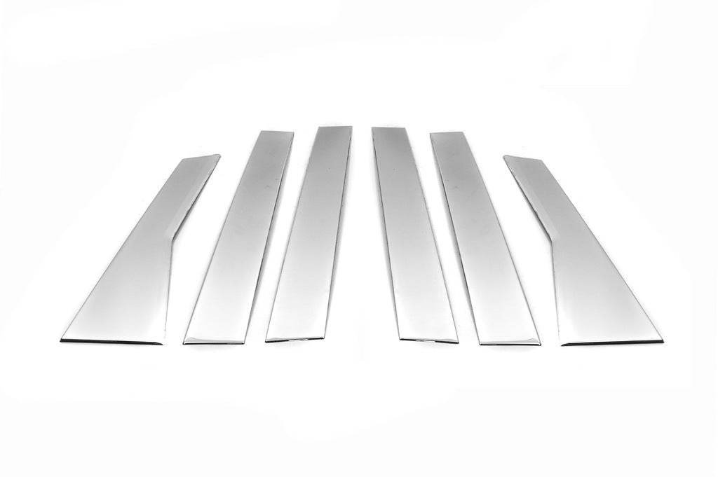 Door pillar molding (6 pieces, stainless.) for Honda CRV 2012-2016 - Reelken Auto