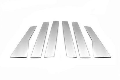 Door pillar molding (6 pieces, stainless.) for Honda CRV 2012-2016 - Reelken Auto