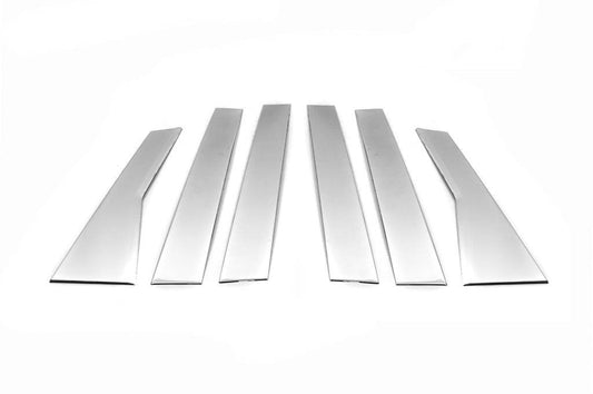 Door pillar molding (6 pieces, stainless.) for Honda CRV 2012-2016 - Reelken Auto