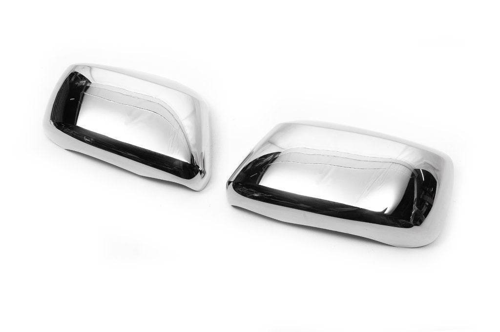 Covers for mirrors (2 pcs, stainless steel.) for Suzuki Equator 2009↗ - Reelken Auto