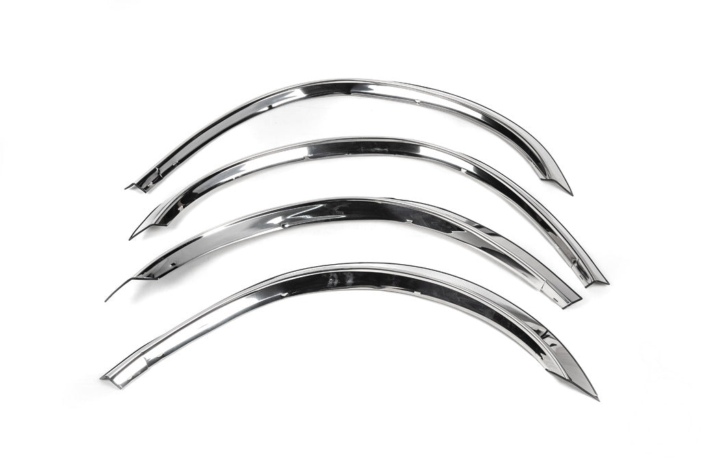 Fender flares (4 pcs, stainless steel) for Mercedes ML W163 1997-2005 - image 2