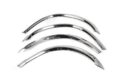 Fender flares (4 pcs, stainless steel) for Mercedes ML W163 1997-2005 - image 2
