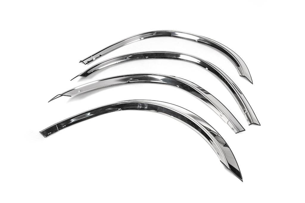 The pads on the arches (4 pieces, stainless steel) for Mercedes ML W163 - Reelken Auto