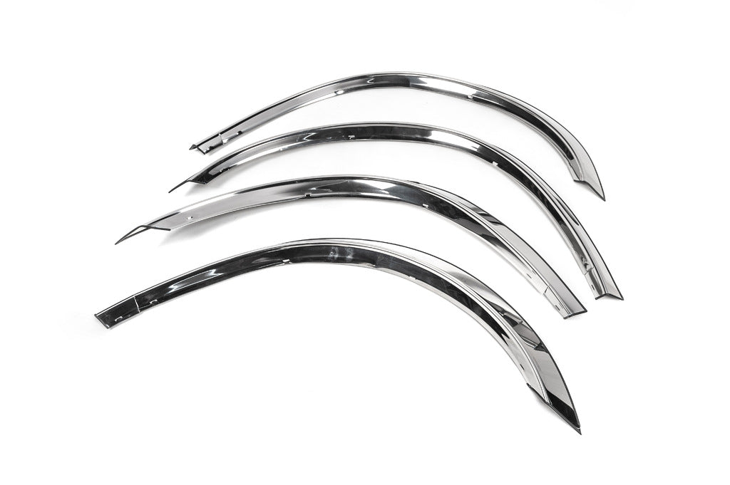 Fender flares (4 pcs, stainless steel) for Mercedes ML W163 1997-2005 - image 3