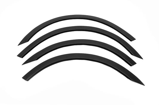 Fender flares (4 pcs, black, ABS plastic) for BMW 5 Series E-60/61 2003-2010 - image 1