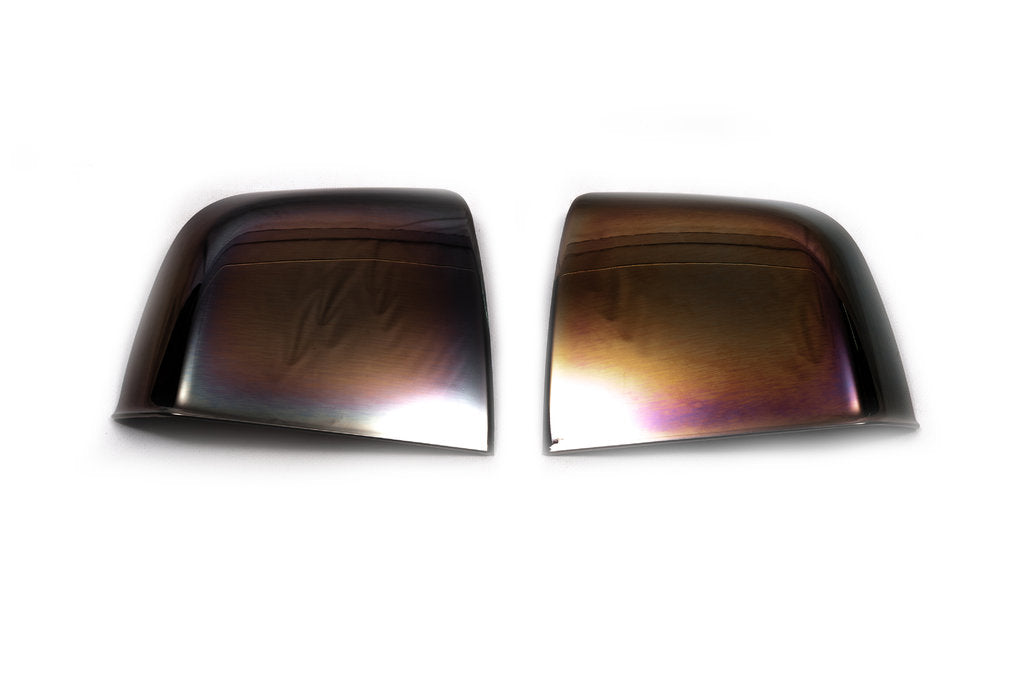 Mirror Covers Black Chrome (2 pcs, plastic) for Fiat Doblo II 2010-2022 - image 3