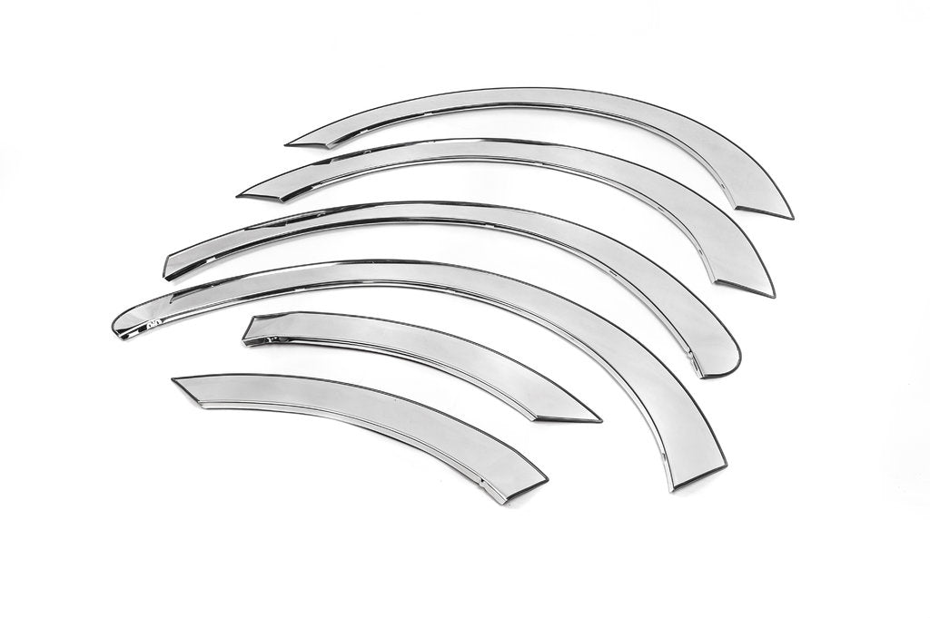 Fender trim (6 pcs, stainless steel) for Opel Vivaro 2015-2019 - image 1