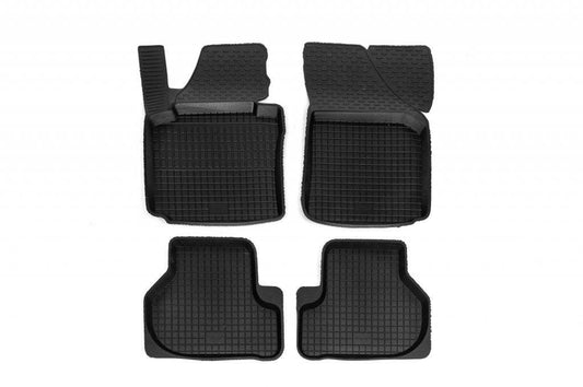 Rubber mats with a border (4 pcs., Polytep) for Volkswagen Passat B7 2012-2015 - Reelken Auto