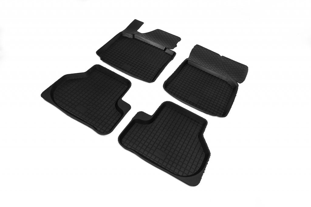 Rubber floor mats with edge (4 pcs, Polytep) for Volkswagen Tiguan 2007-2016 - image 3