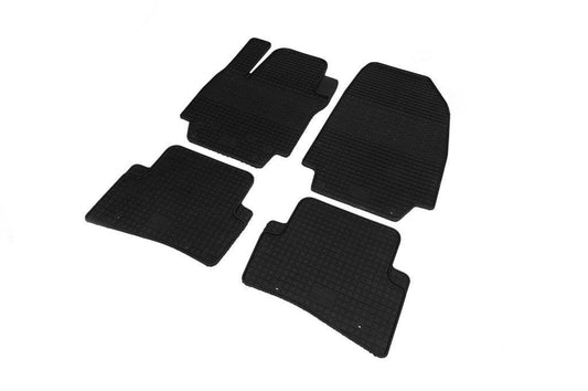 Rubber mats with a border (4 pcs., Polytep) for Renault Captur 2013-2019 - Reelken Auto