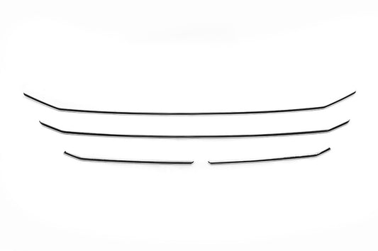 Chrome Grille Covers 2018+ (4 pcs, Stainless Steel) for Ford Custom 2013-2022 - image 2