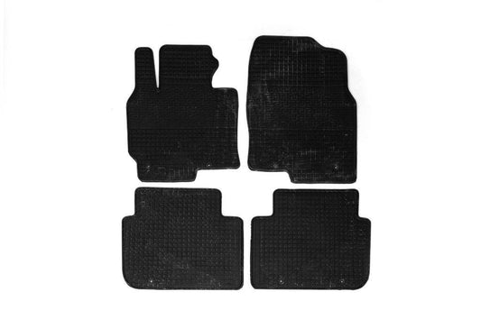 Rubber mats with a border (4 pcs., Polytep) for Mazda CX-5 2012-2017 - Reelken Auto