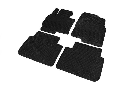 Rubber mats with a border (4 pcs., Polytep) for Mazda CX-5 2012-2017 - Reelken Auto