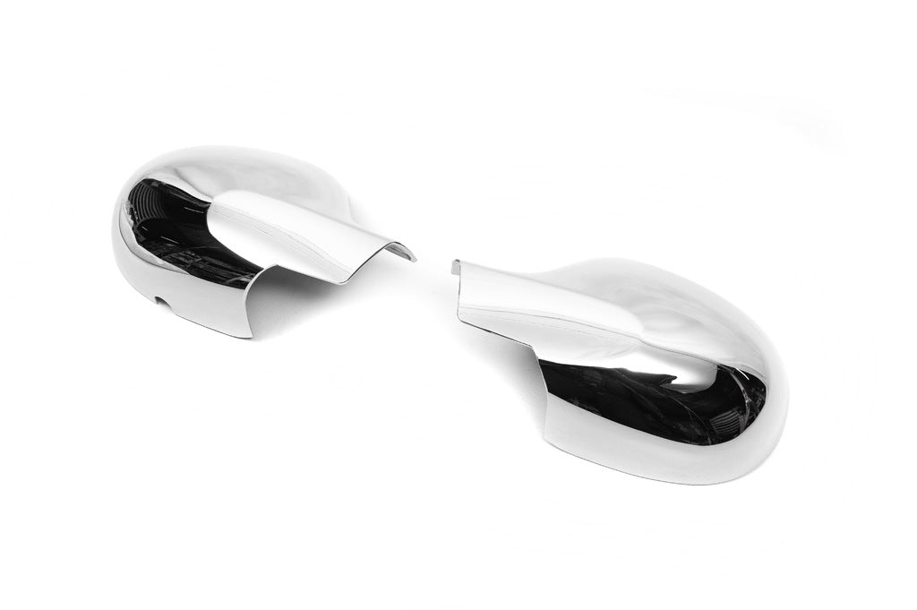 Mirror Covers (2 pcs, Stainless Steel) for Renault Symbol 2008-2013 - image 2