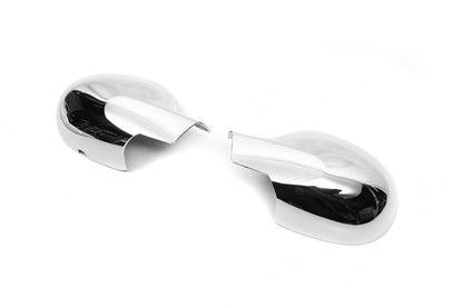 Covers for mirrors (2 pieces, stainless steel.) for Renault Symbol 2008-2013 - Reelken Auto