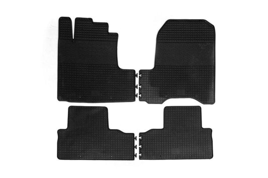 Rubber mats with a border (4 pcs., Polytep) for Honda CRV 2007-2011 - Reelken Auto