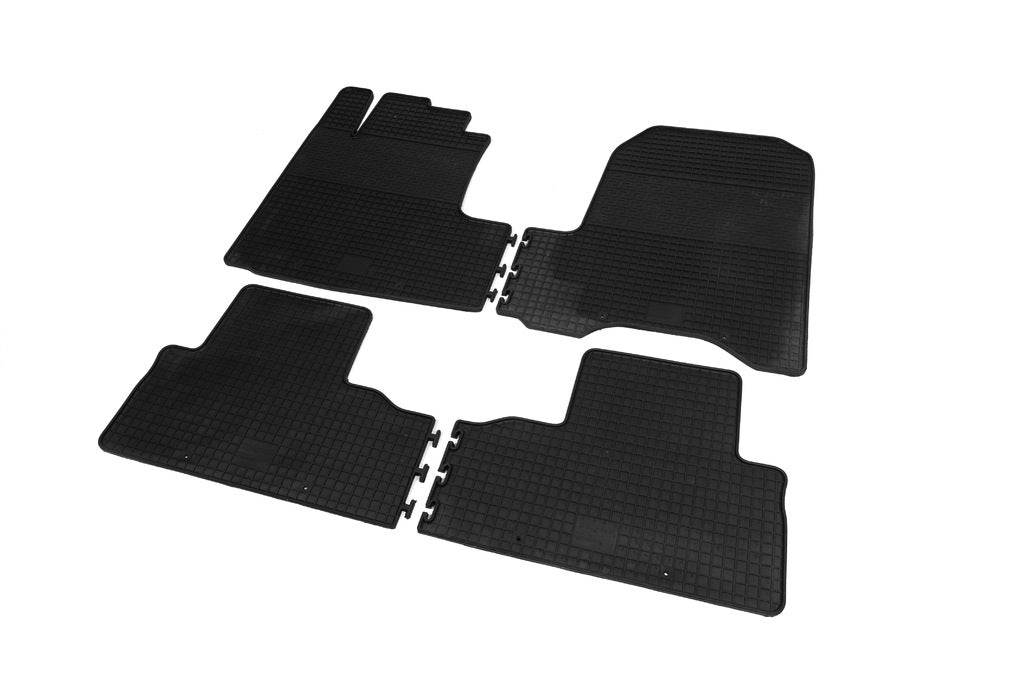 Rubber mats with a border (4 pcs., Polytep) for Honda CRV 2007-2011 - Reelken Auto