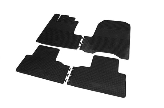 Rubber mats with a border (4 pcs., Polytep) for Honda CRV 2007-2011 - Reelken Auto