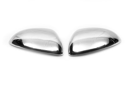Mirror Covers (2 pcs, Stainless Steel) for Opel Corsa D 2007-2014 - image 4