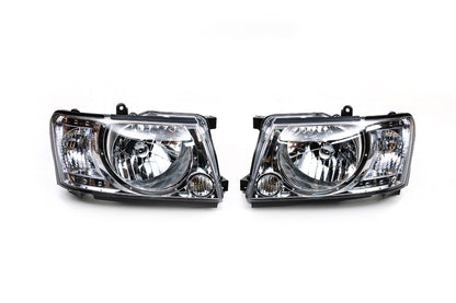 Front headlights Safari clear (2004-2008, 2 pcs) for Nissan Patrol Y61 1997-2011 - image 2